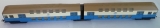 2teilige Doppelstock-Einheit, DR, blau / elfenbein